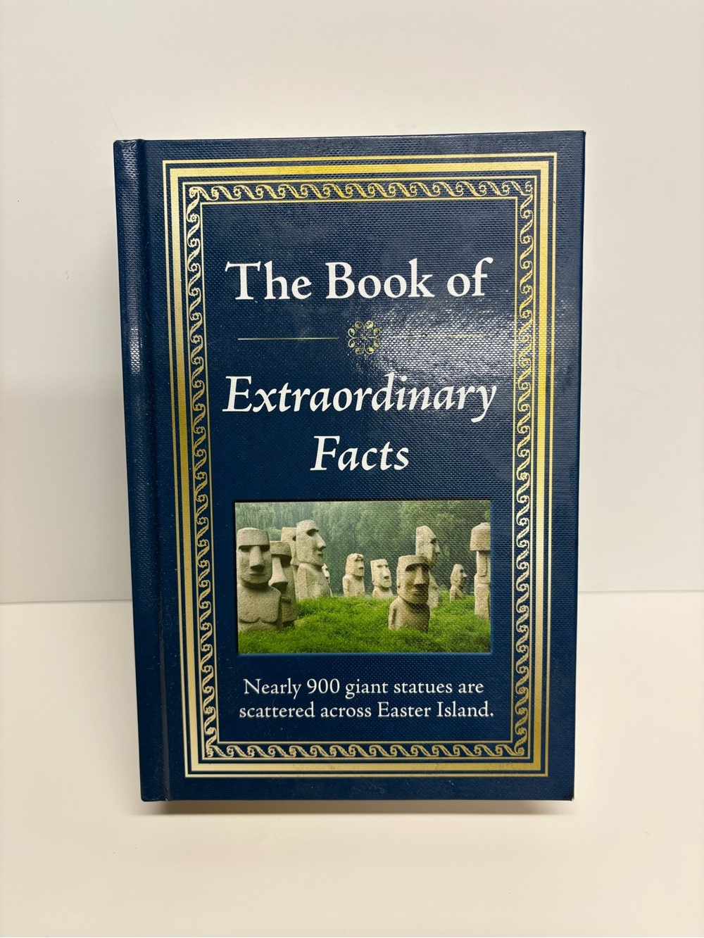 The Book of Extraordinary Facts - Navy Blue Decorative Hardcover Trivia